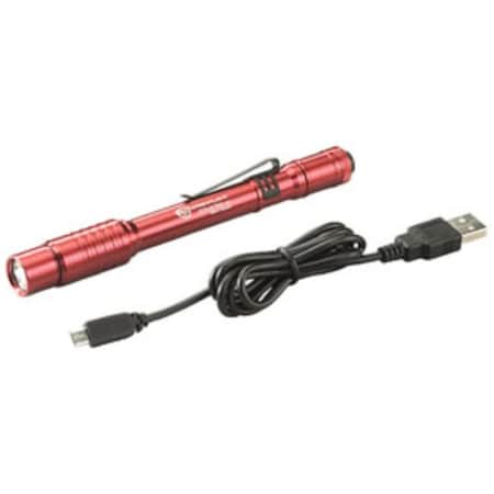 Streamlight Stylus Pro USB with USB Cord & Nylon Holster, Red STL-66137